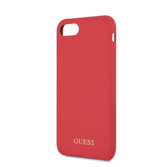 Guess iPhone 7/8/SE Skal Silicone Logo Röd