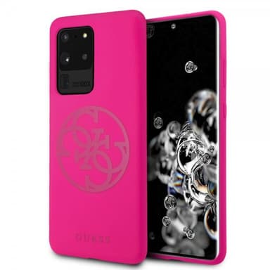 Guess Samsung Galaxy S20 Ultra Skal med Logo Magenta