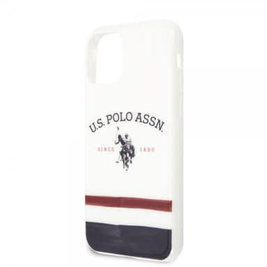 U.S. Polo iPhone 11 Skal Tricolore Vit