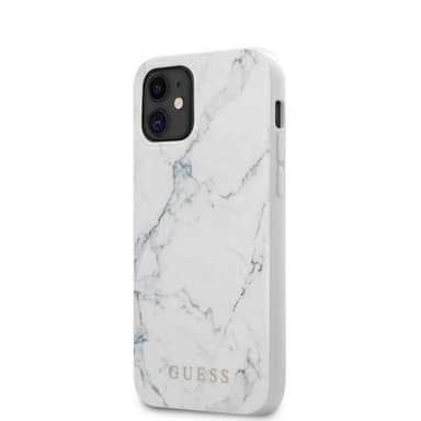 Guess iPhone 12 Mini Skal Marble Cover Vit