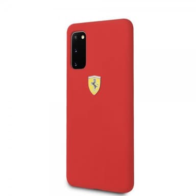 Ferrari Samsung Galaxy S20 Skal med Logo Röd