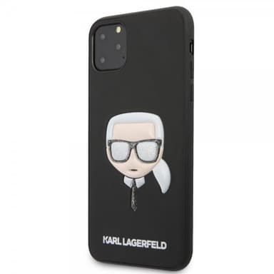 Karl Lagerfeld iPhone 11 Pro Max Skal Iconic Glitter Cover Instansad Svart
