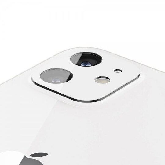 Spigen iPhone 12 Mini Kameralinsskydd Glas.tR Optik 2-pack Vit