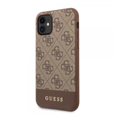 Guess iPhone 11 Skal Stripe Cover Brun