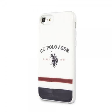 U.S. Polo iPhone 7/8/SE Skal Tricolore Vit