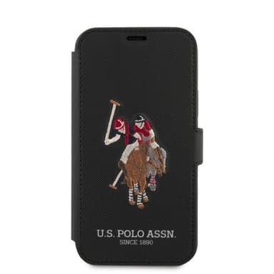 U.S. Polo iPhone 12/iPhone 12 Pro Fodral Embroidery Svart