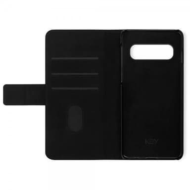 Key Samsung Galaxy S10 Fodral Premium Wallet Svart