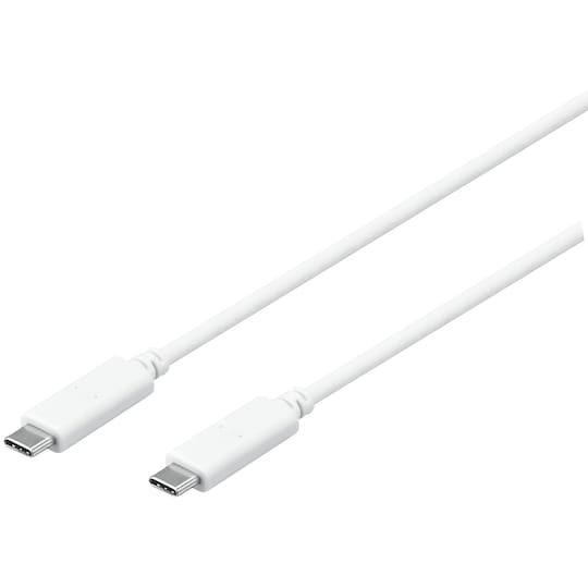Sandstrøm USB-C kabel 1,2 m (vit)