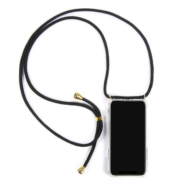 iPhone 12 Pro skal med halsband Svart