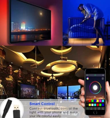 LED-ljusslinga RGB 5V USB 4 meter