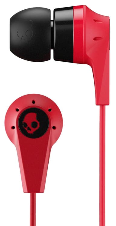 Skullcandy Ink'd trådlösa in-ear hörlurar (svart,röd)
