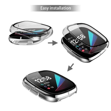 Skärmskydd/skal Fitbit Versa 3 Svart