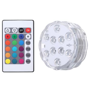 RGB LED-lampa 16 färger med fjärrkontroll (24)