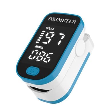 Pulsoximeter för finger YAD-002 Turkos/Vit