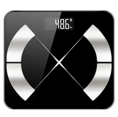 Digital personvåg med BMI-mätning - Svart