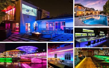 Färgskiftande LED-ljusslinga 300 RGB-lampor (5 m)