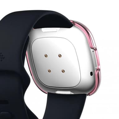 Fitbit Versa 3 heltäckande skal Rosa/Rhinestones