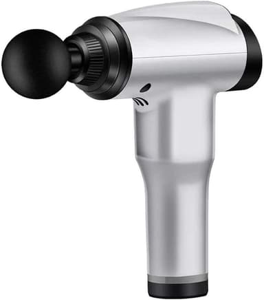 Massagepistol med 5 utbytbara huvuden Silver