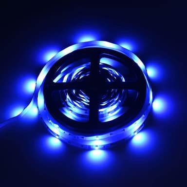 Färgskiftande LED-ljusslinga / ljuslist RGB med fjärr (2 x 5 m)