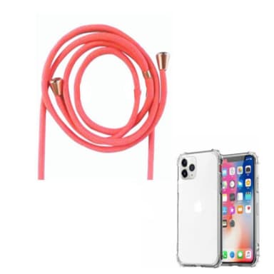 iPhone 12 Pro skal med halsband Rosa
