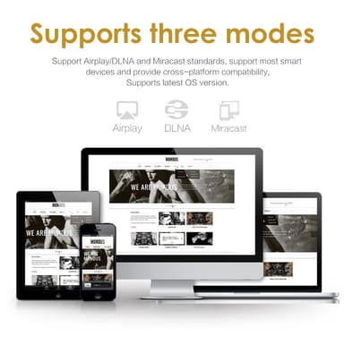 Trådlös HDMI sändare Full HD Android/Windows/iOS