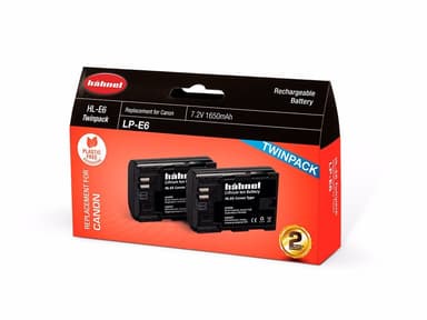Hähnel Canon HL-E6 digitalkamera batteri twin-pack