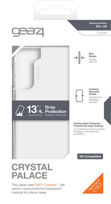 GEAR4 Crystal Palace Samsung Galaxy S21 Plus fodral (transparent)