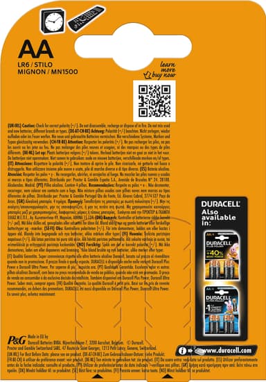 Duracell Simply AA alkaliska batterier 4-pack