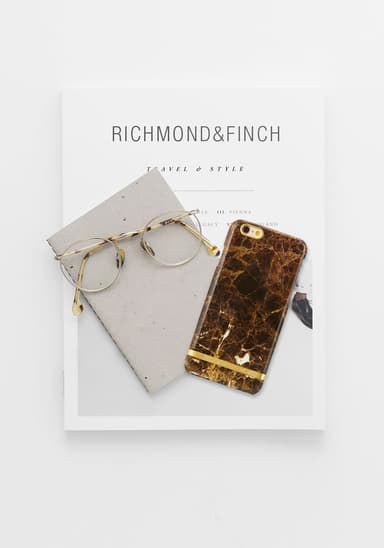 Richmond & Finch skal till iPhone 6 Plus / 6s Plus -Brown Marble
