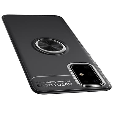 Samsung Galaxy S20 FE TPU skal med Finger Ring - Svart