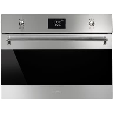 Smeg Serie Classic Inbyggnadsugn med mikro SF4390MCX (rostfri)