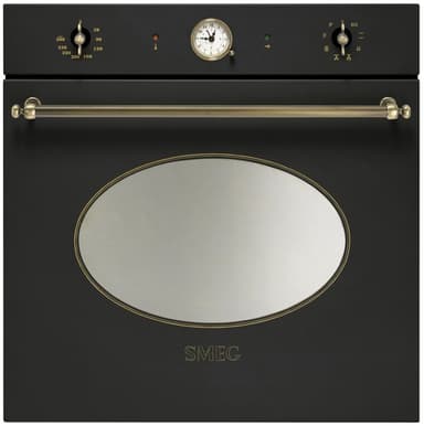Smeg Serie Colonial Inbyggnadsugn SFP805AO (grå/mässing)