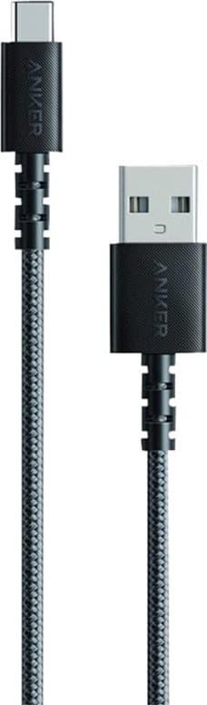 Anker PowerLine Select Plus USB-A till USB-C kabel 1.8m (svart)