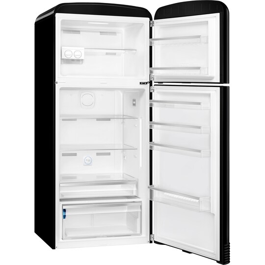 Smeg 50 s Style kylskåp/frys kombiskåp FAB50RBL5 (svart)