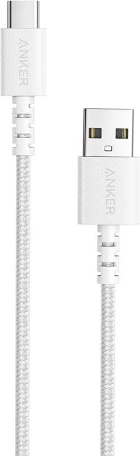 Anker PowerLine Select Plus USB-A till USB-C-kabel 0.9m (vit)