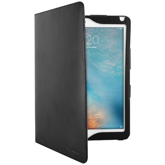 Sandström iPad Air/Pro 9.7 läderfodral (svart)