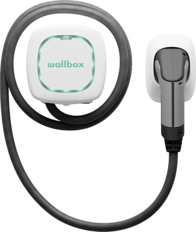 Wallbox Pulsar Plus Smart elbilsladdare 5m Type 2 (vit)