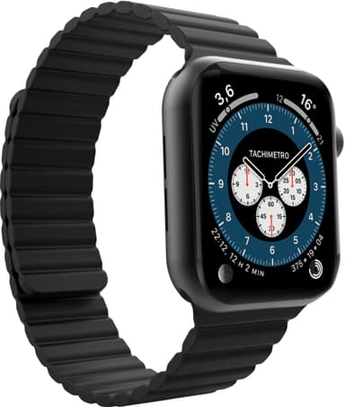 Puro Icon Linj sportband i silikon för Apple Watch 38-41mm (svart)