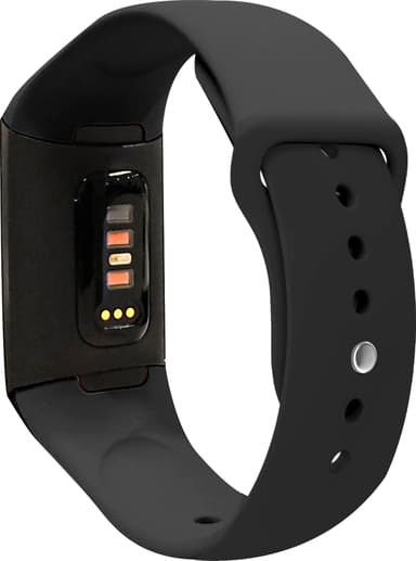 Puro Icon sportband i silikon för Fitbit Charge 4/3 (svart)
