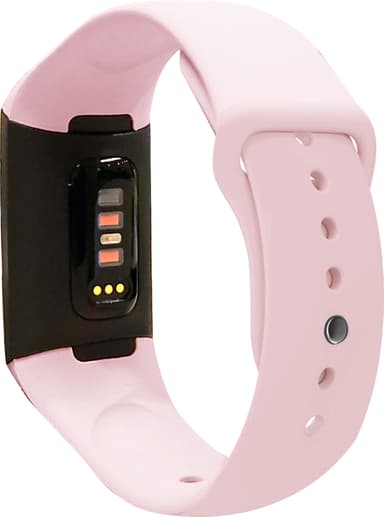 Puro Icon sportband i silikon för Fitbit Charge 4/3 (rosé)