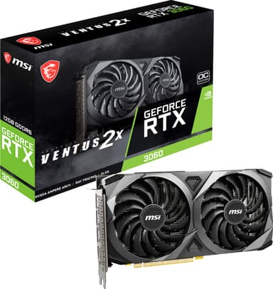 MSI RTX 3060 VENTUS 2X OC 12GB grafikkort