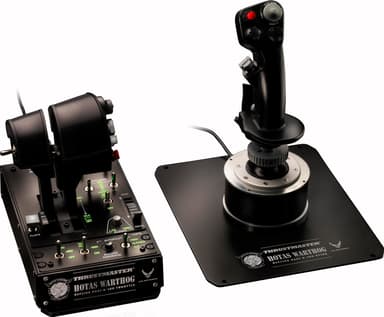 Thrustmaster Hotas Warthog PC gasreglage och joystick