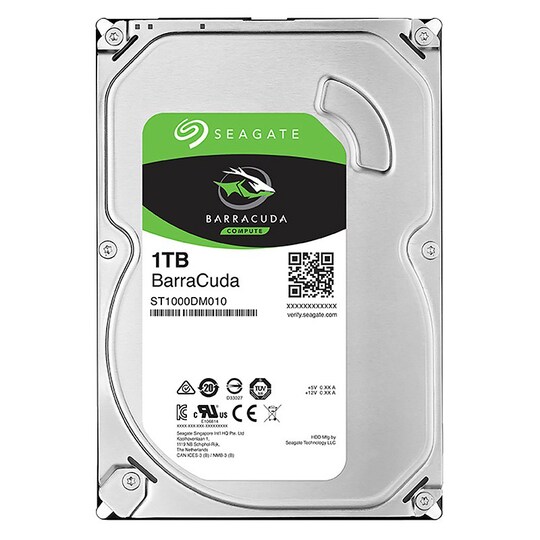 Seagate BarraCuda 3.5" HDD (1 TB)