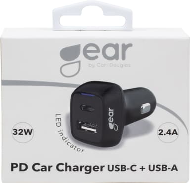 Gear 12V PD dubbel billaddare 665086