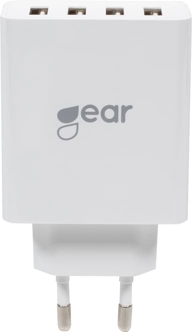 Gear 220V fyrdubbel väggladdare 665096