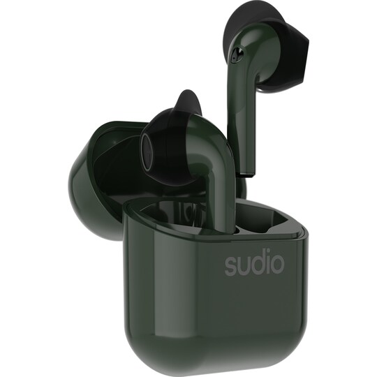 Sudio Nio True Wireless in ear-hörlurar (gröna)