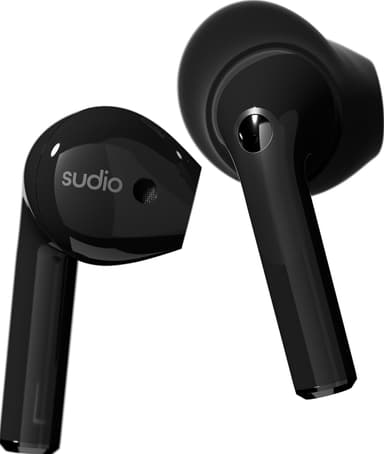 Sudio Nio True Wireless in ear-hörlurar (svarta)