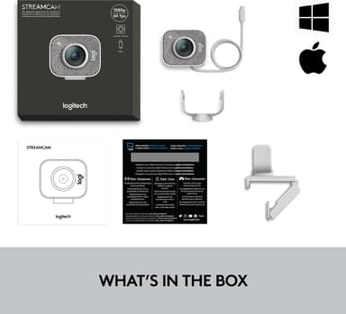Logitech StreamCam kamera (vit)