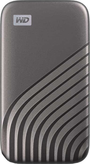 WD My Passport portabel SSD 2 TB (rymdgrå)