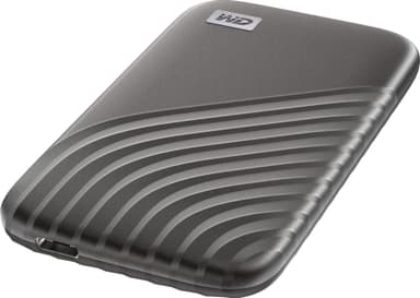 WD My Passport portabel SSD 2 TB (rymdgrå)
